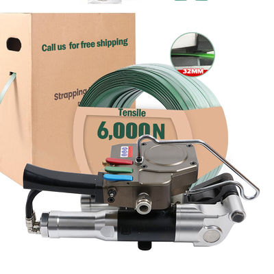 25mm έως 32mm Πνευματικό πλαστικό εργαλείο δέσμης PET Strap Mini συσκευή περιτύλιξης